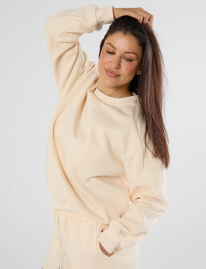 zleek cozychic sweat set cream