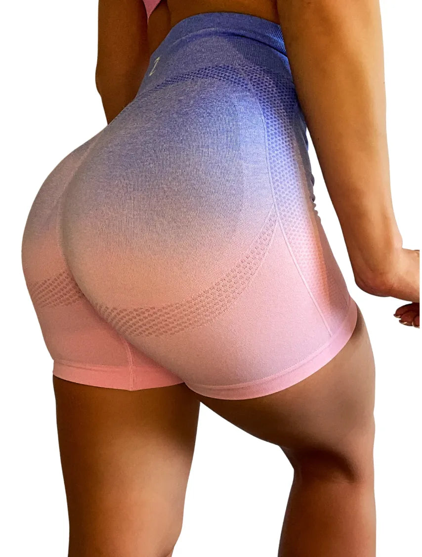 zleek ombre seamless short pink